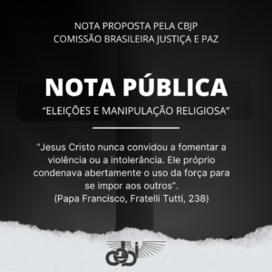 NOTA PUBLICA Eleicoes e manipulacao religiosa