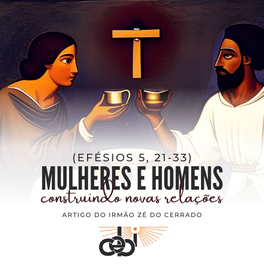 Culto De Casais Post Feed Para Instagram Bege Marrom e Branco
