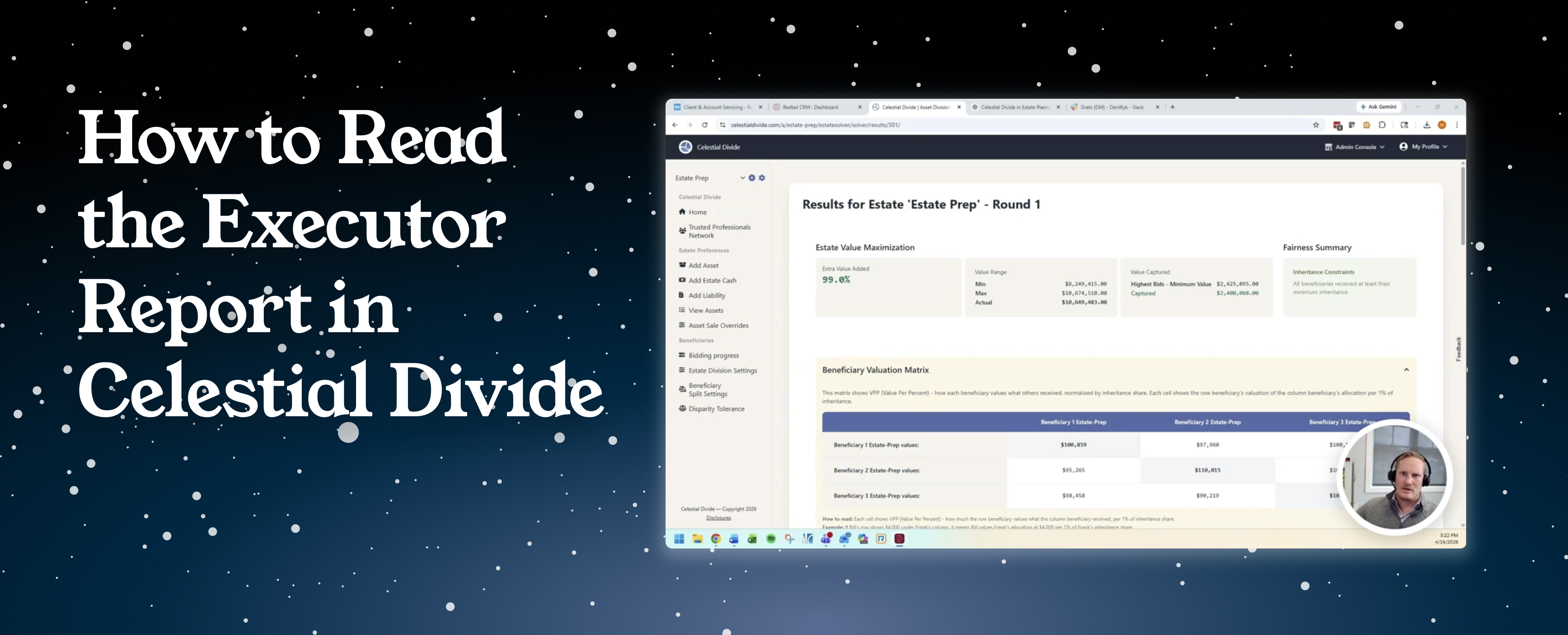 How to Read the Executor Report in Celestial Divide