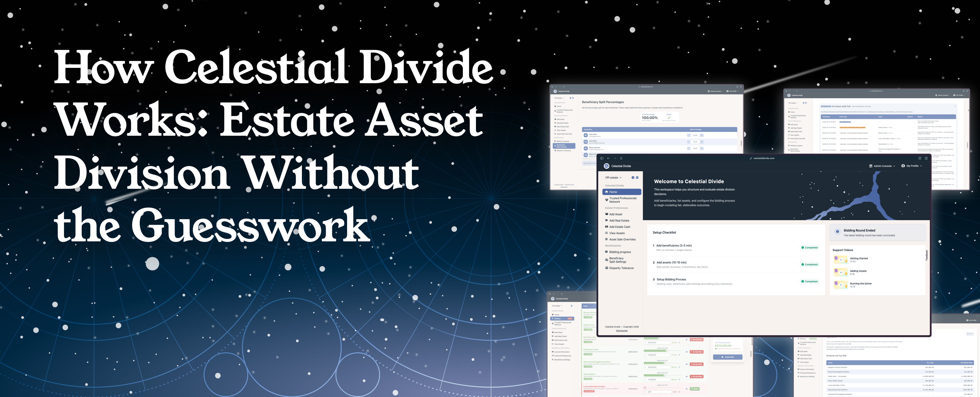 How Celestial Divide Works: Estate Asset Division Without the Guesswork