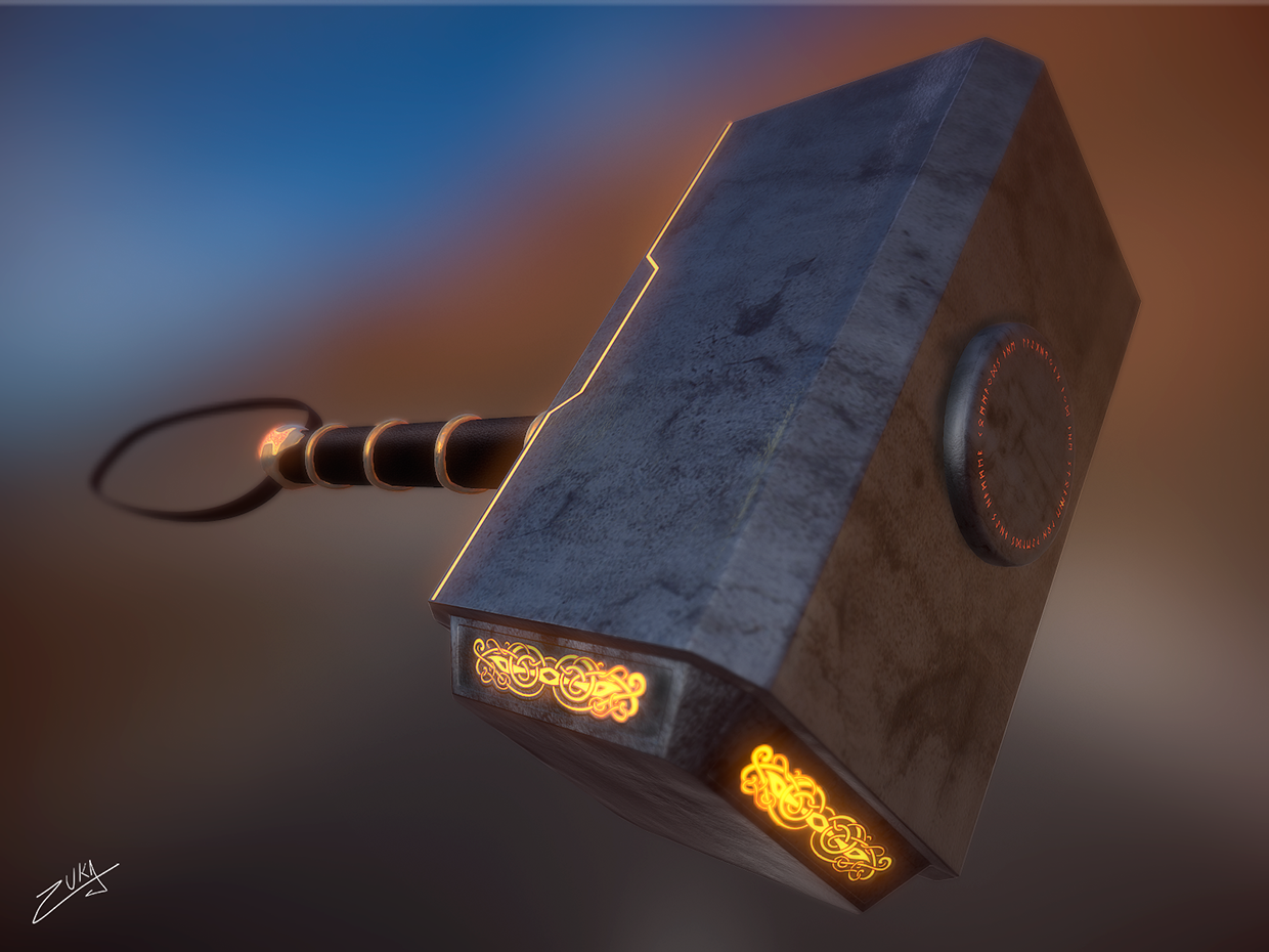 CGMEETUP - Mjölnir (Thor's Hammer) Stylized by Matheus Mazuqueli