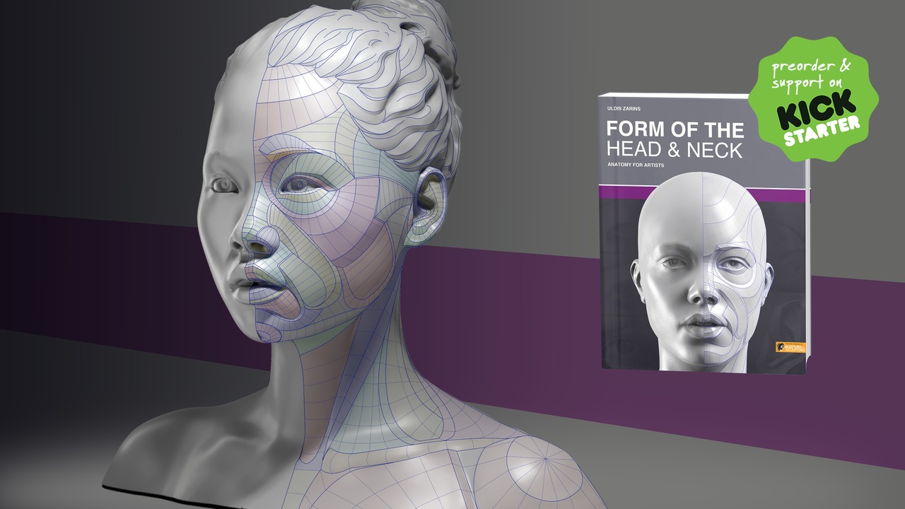 CGMEETUP - Anatomy for Sculptors - 3rd books Kickstarter by Uldis Zarins