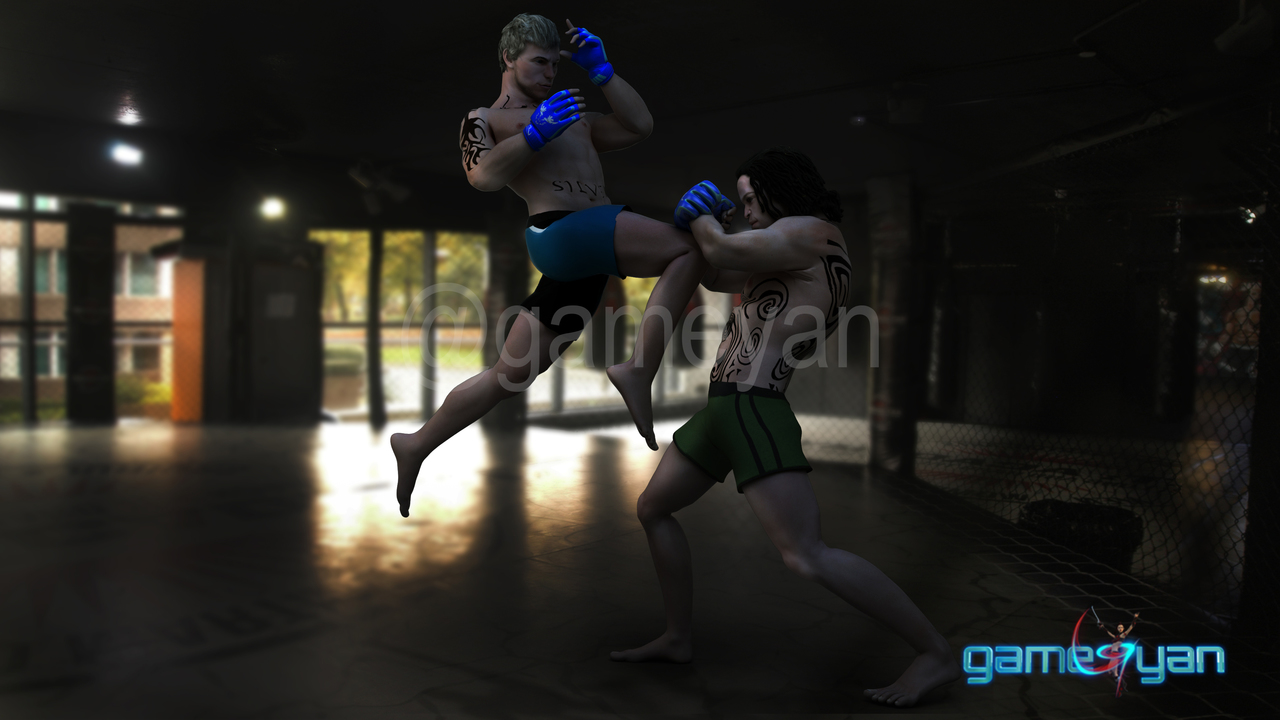 CGMEETUP Battle Game 3D MMA Multiplayer fight game by Animation