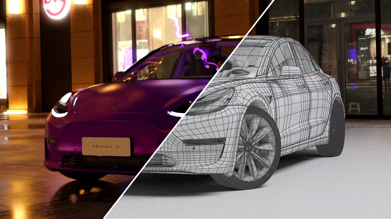 CGMEETUP - Tesla x PUBG Mobile Commercial VFX Breakdown by CGMeetup Team