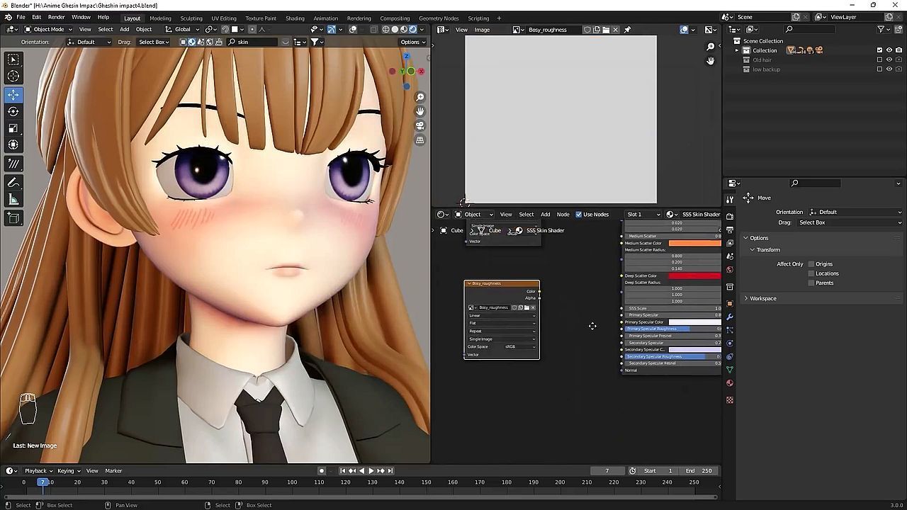 CGMEETUP - Blender  : Anime School Girl Modeling by CGMEETUP