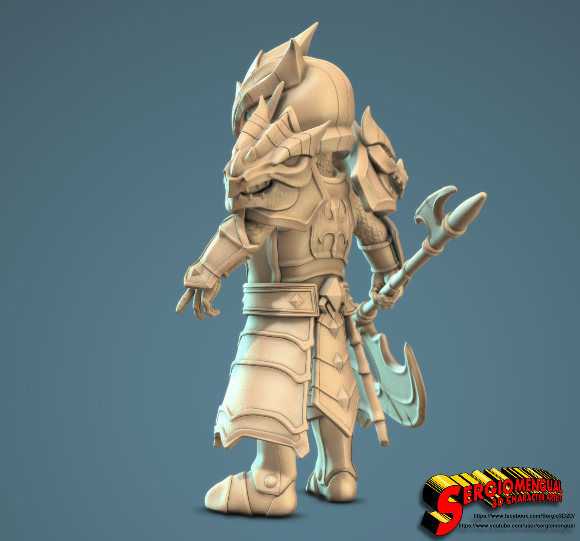 CGMEETUP Summoner Wars Laika Fire Knight Digital 3D