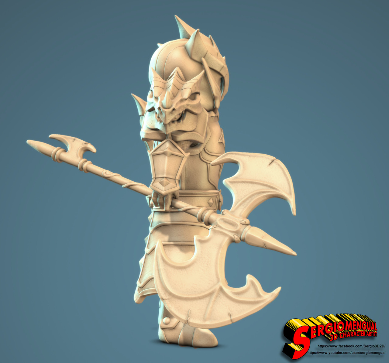 CGMEETUP Summoner Wars Laika Fire Knight Digital 3D