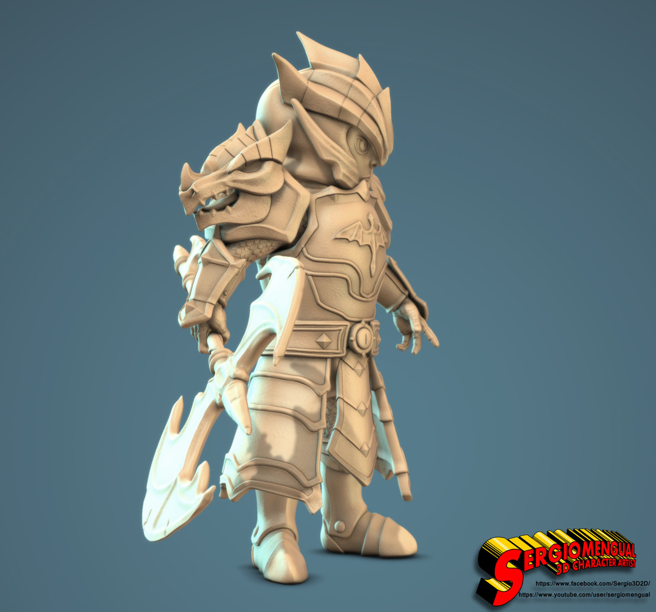 CGMEETUP Summoner Wars Laika Fire Knight Digital 3D