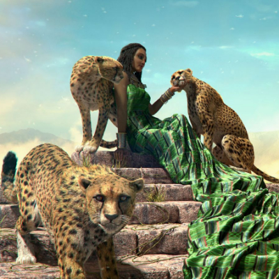 CGMEETUP - cheetah mama by Mahmoud Salah