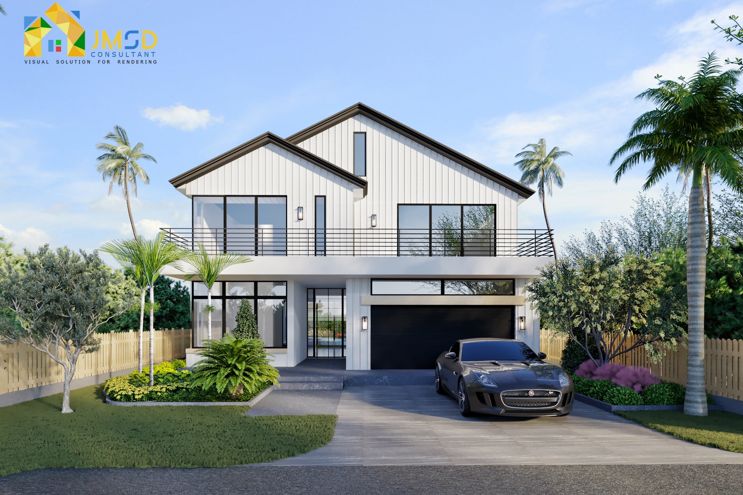 CGMEETUP - Residential Home Rendering with Landscape ...