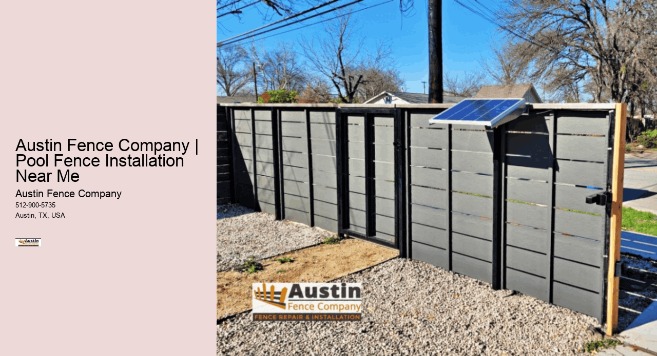 Austin Fence Company | Pool Fence Installation Near Me