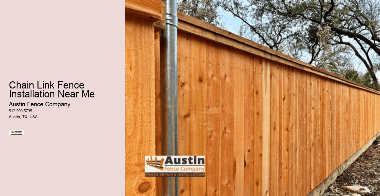 Chain Link Fence Installation Near Me