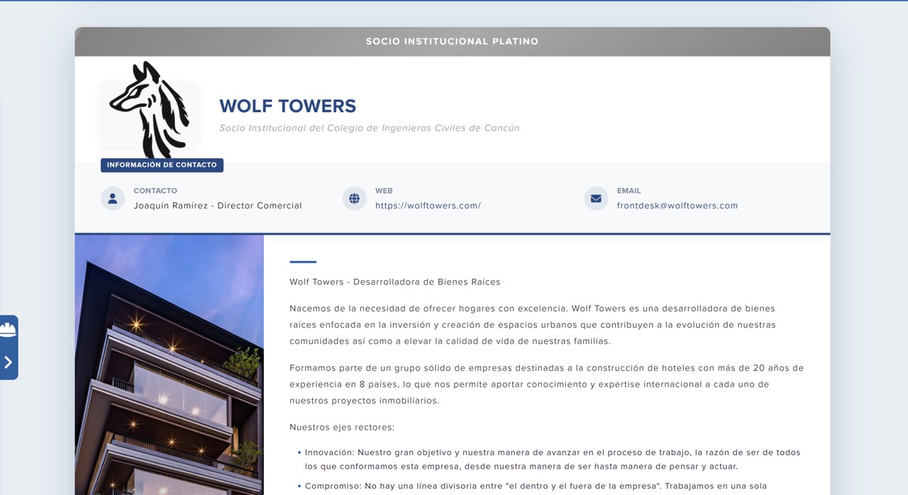 Captura de la página de cursos y talleres mostrando próximos eventos con inscripción online