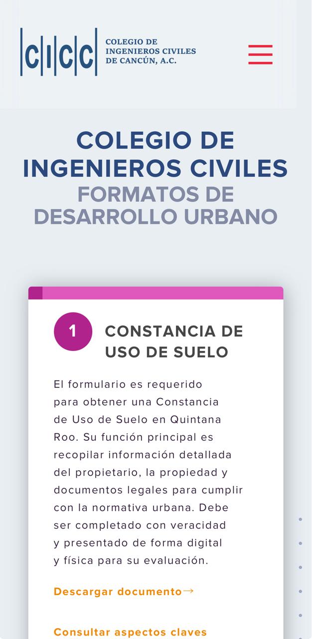 Captura mobile de un artículo del blog con imágenes y documentos