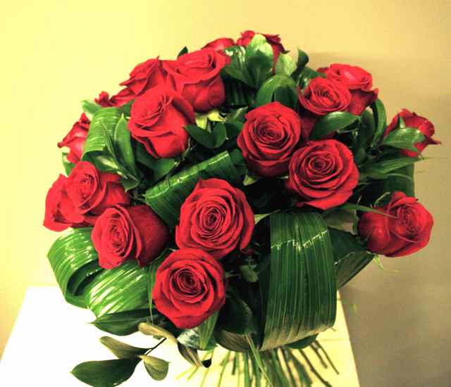 Bouquet de 25 roses 1402-1 - Bouquet de roses Montréal