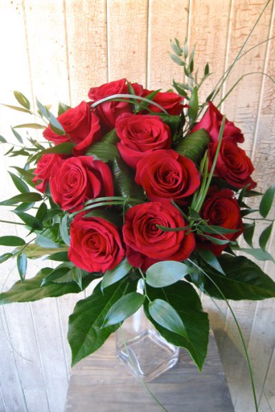 Bouquets de Roses Fleuriste Montréal Abaca roses rouges