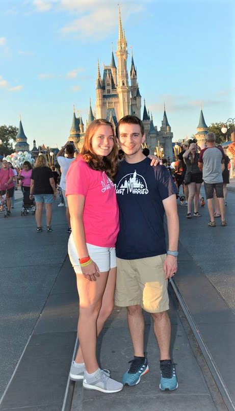 Charlie and Courtney's honeymoon at Disney World included "Just Married" T-shirts Charlie honeymoon