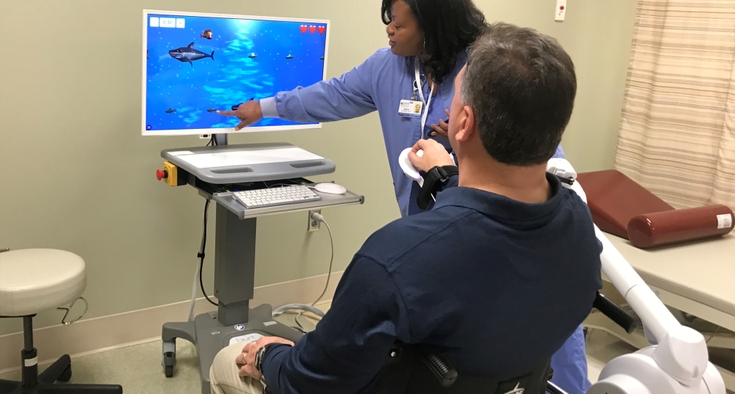 Video games and robots are new tools in speeding patient recovery