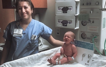 Registered Nurse Celeste Chacón looked Ashleigh Beaver in the eyes and said, “It’s all going to be OK. This is what I’m here for.” BeaverNurse