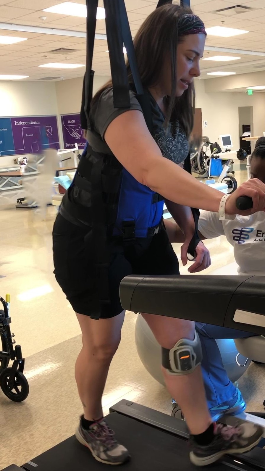 Andrea Herath at Novant Health Rehabilitation Hospital 10 days after surgery. Andrea Herath at Novant Health Rehabilitation Hospital 10 days after surgery 1