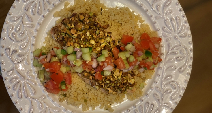 Pistachio-crusted chicken is fresh and fast