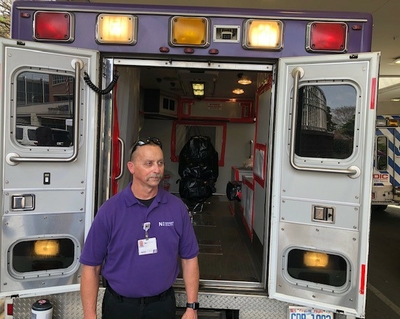 Novant Health EMT driver Scott Wright emtdriver