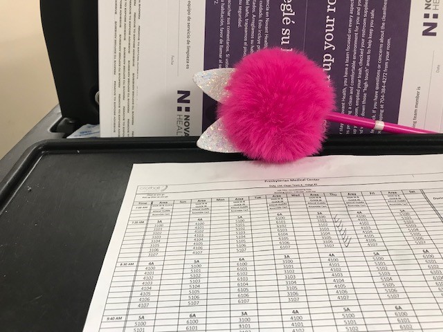 Jessica Barrett's "lucky pen." Lucky pen r