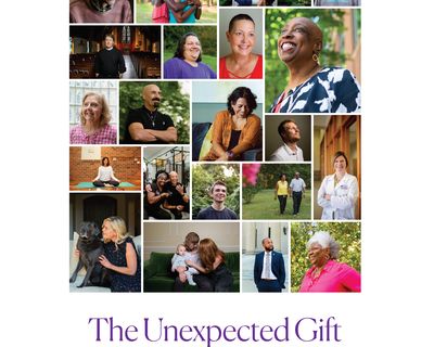 “The Unexpected Gift: Profiles in Courage from Cancer Survivorship” speaks directly to people who have gotten a cancer diagnosis, as well as their families and friends. FINAL Garmon-Brown cancer book cover