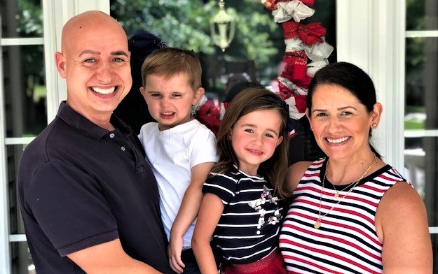 The Frey family (from left): Kyle, Ellis, Cora and Nicole. ellis4