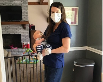 Kristin Ogg gave birth to her son in December Rowan 1 mom edit