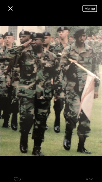 Linwood Buford, left Memorial Day Linwood inside