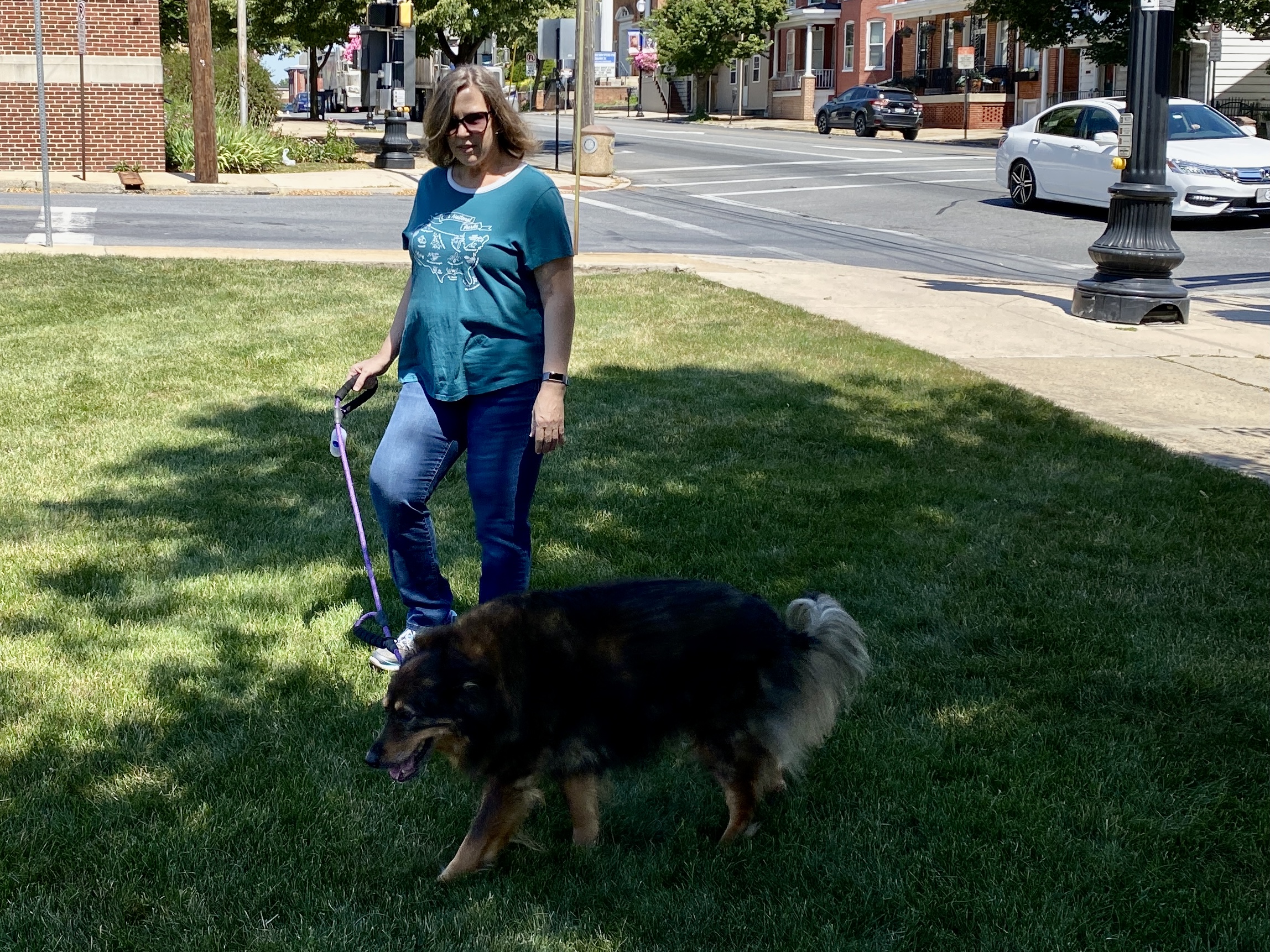 Hannah Six and dog