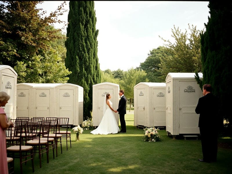 What's the secret to Stress-Free Events? Hire porta potties to your next event!