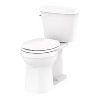 GERBER WHITE ADA HEIGHT ELONGATED VIPER TOILET BOWL Image