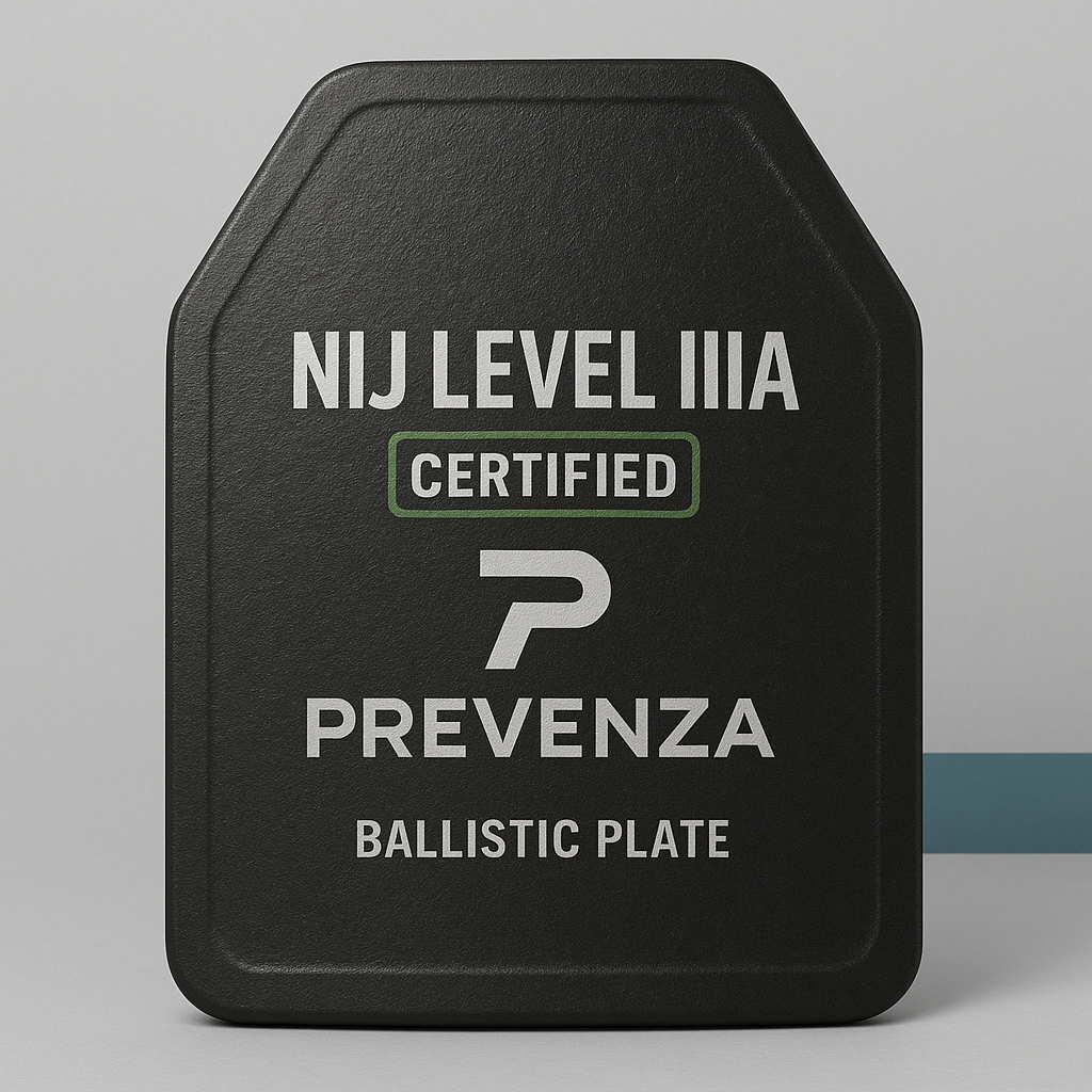 NIJ Level IIIA certified composite steel ballistic plate for tactical vests
