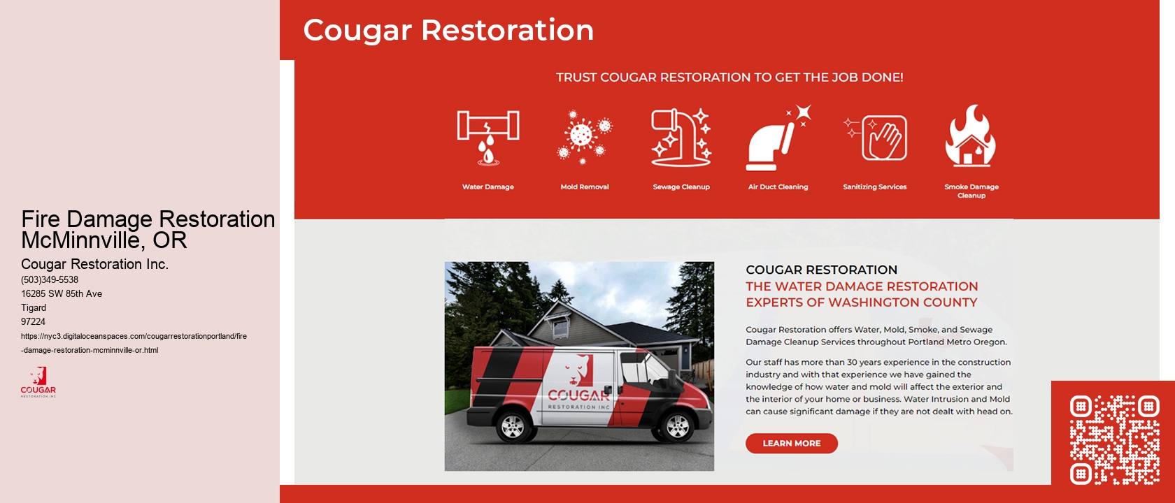 Fire Damage Restoration McMinnville, OR