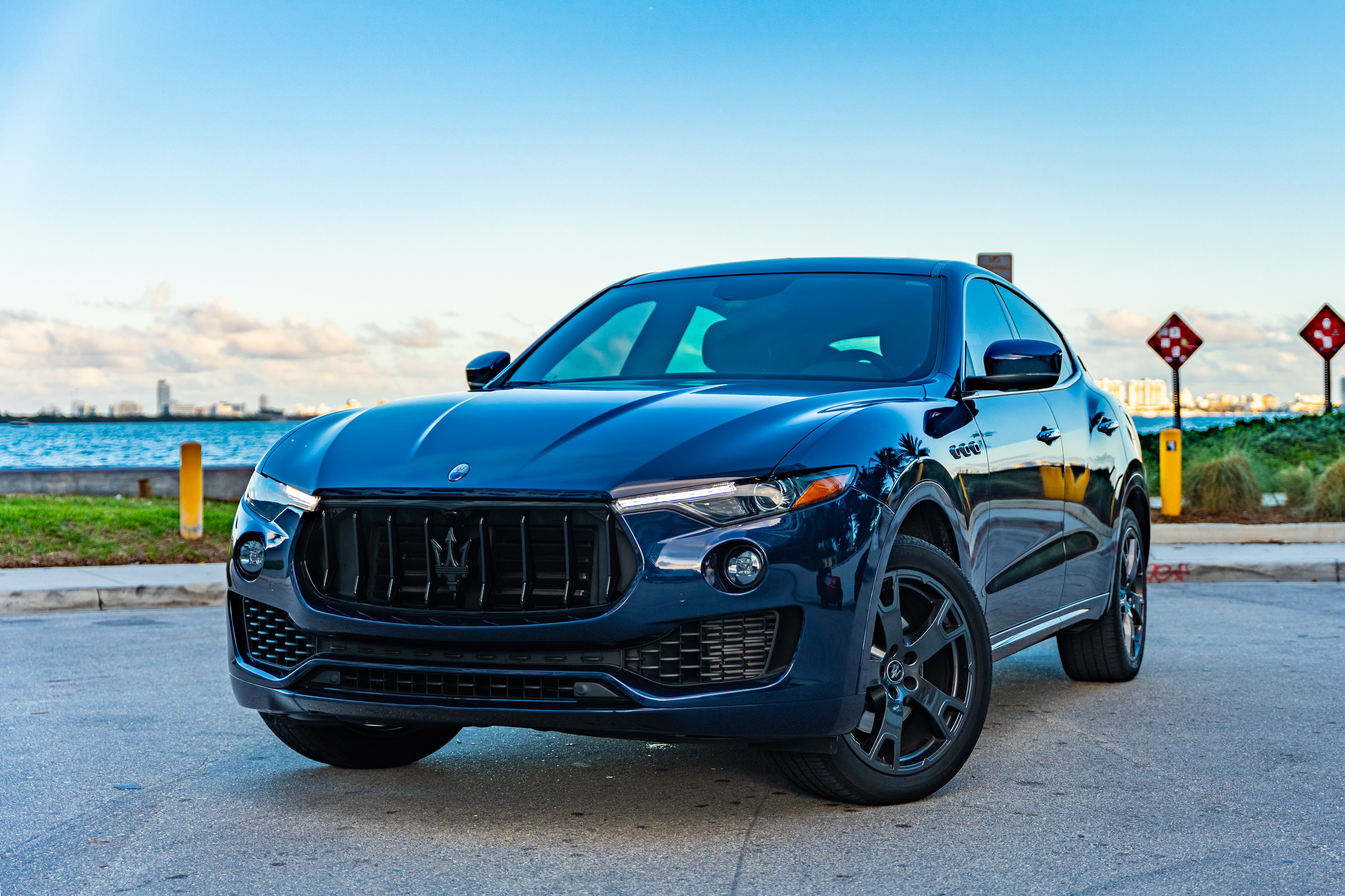 Blue Maserati Levante