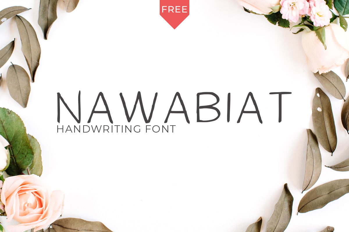 Free Nawabiat Handwriting Font Cover
