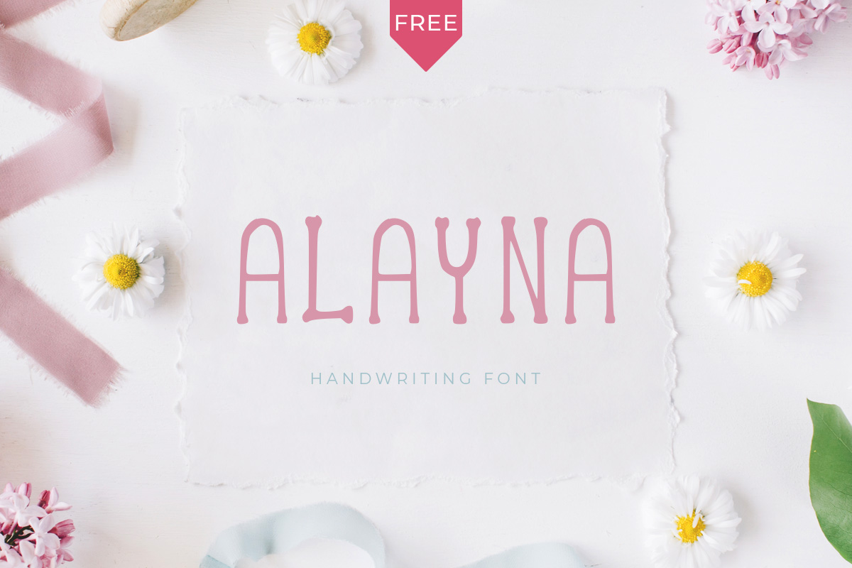 Free Alayna Handwritten Font Cover