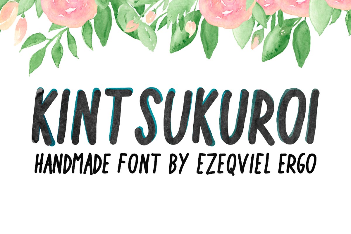 Free Kintsukuroi Handmade Font
