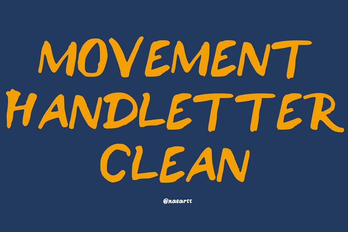 Free Movement Handletter Brush Font