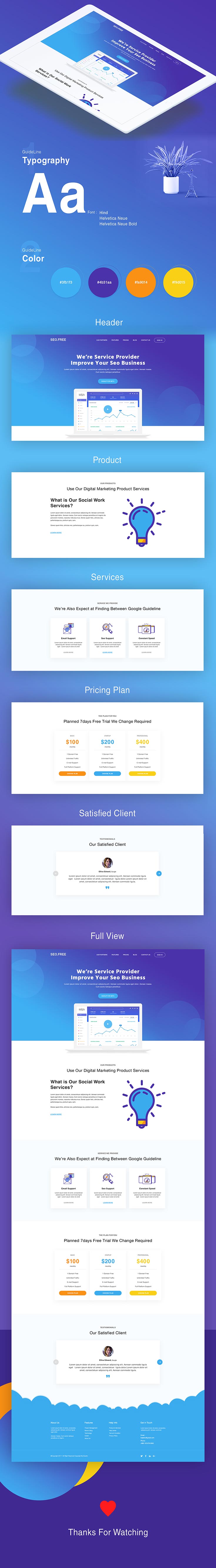 Free Seo Landing Page Concept Creativetacos