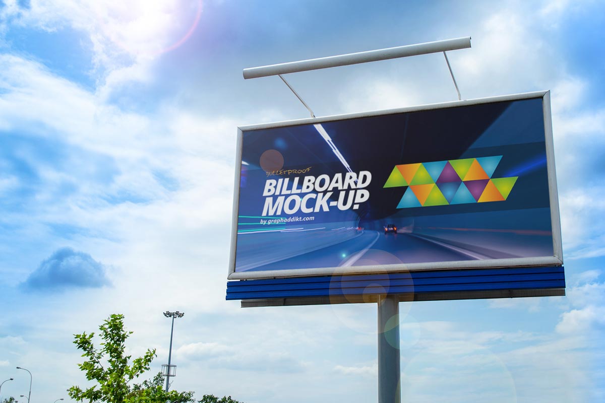 Download Free PSD Billboard Mockup ~ Creativetacos