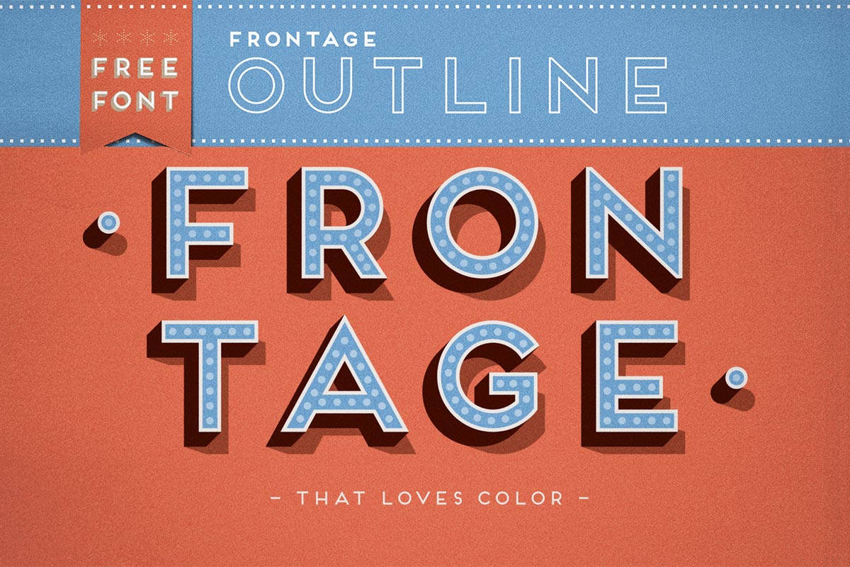 Download Free Frontage Outline Display Font Creativetacos PSD Mockup Templates