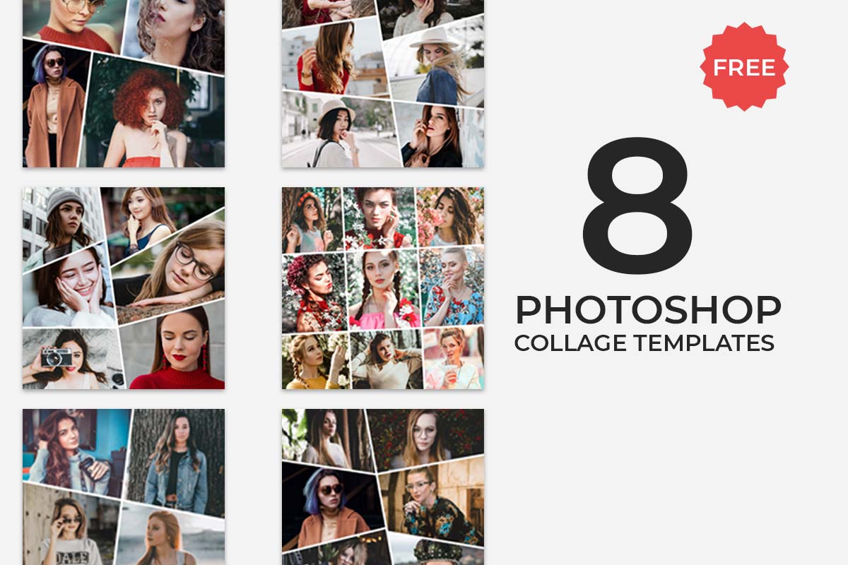 8 Free Photoshop Collage Templates Creativetacos