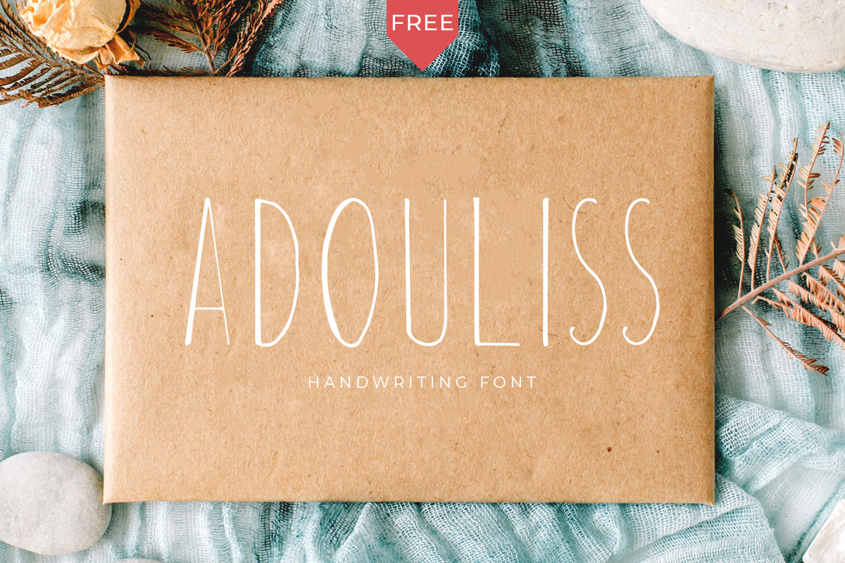 Free Adouliss Handmade Font Cover