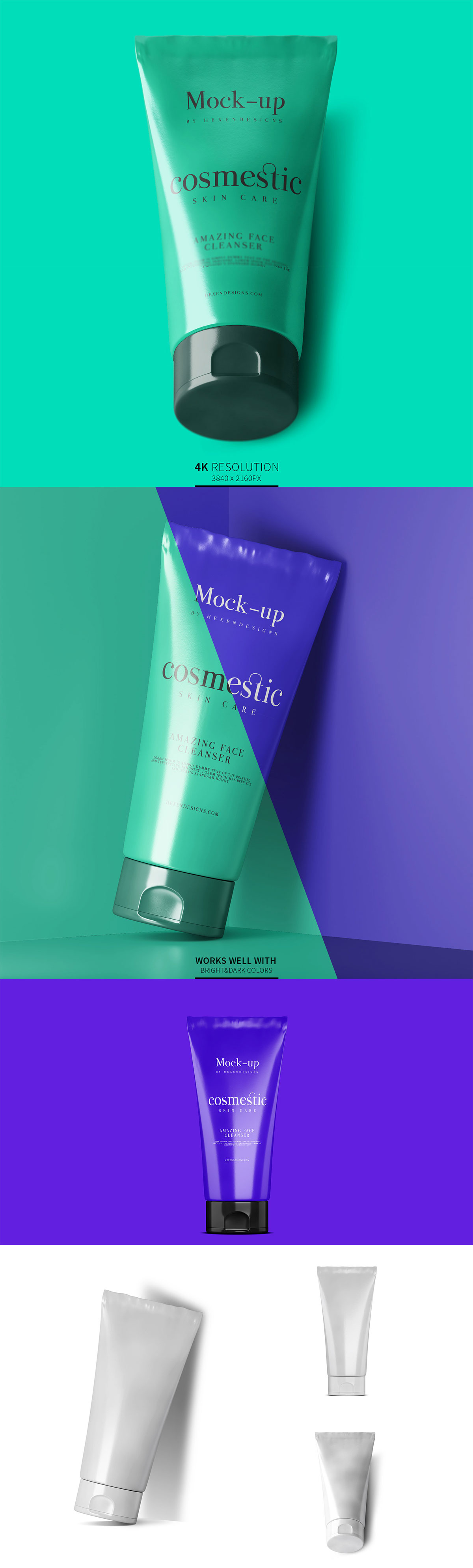 Download Free Cosmetic Tube Mockup ~ Creativetacos