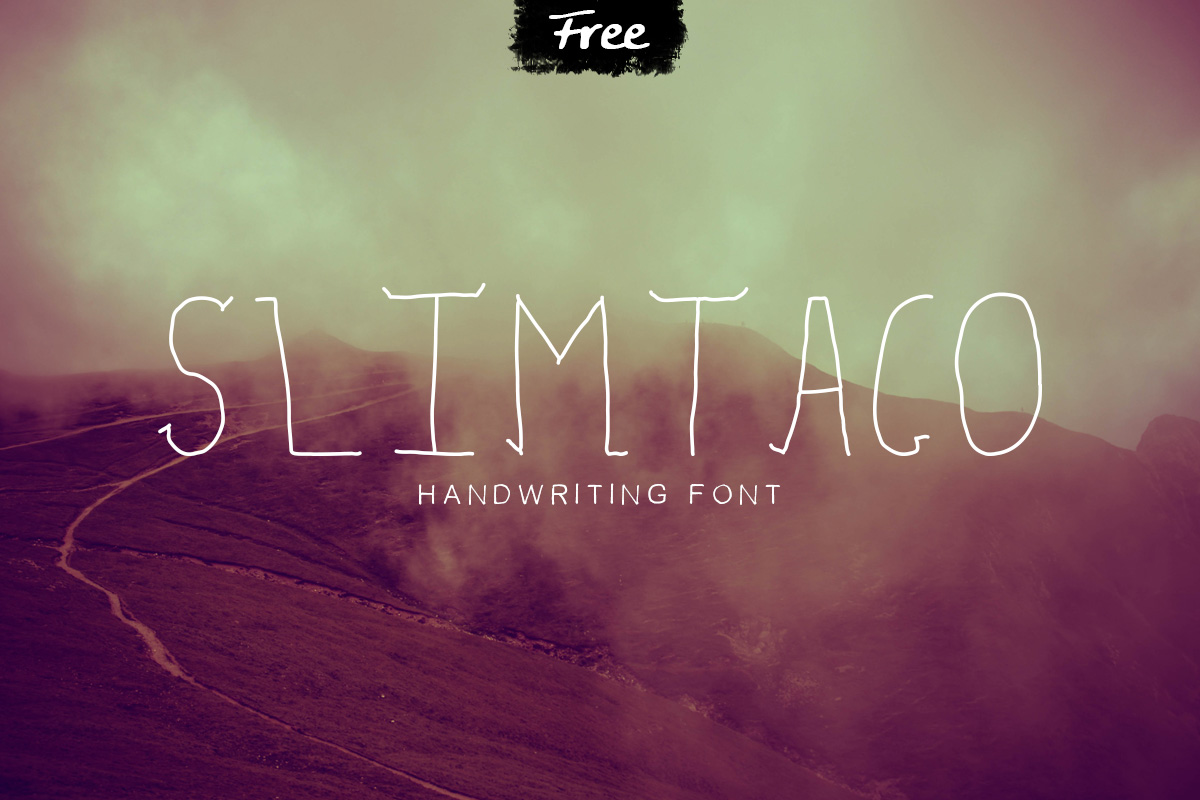 Slimtaco Handwritten Font Cover