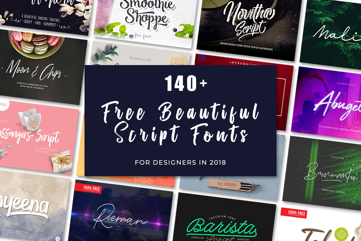 150 Free Beautiful Script Fonts For Designers In Creativetacos