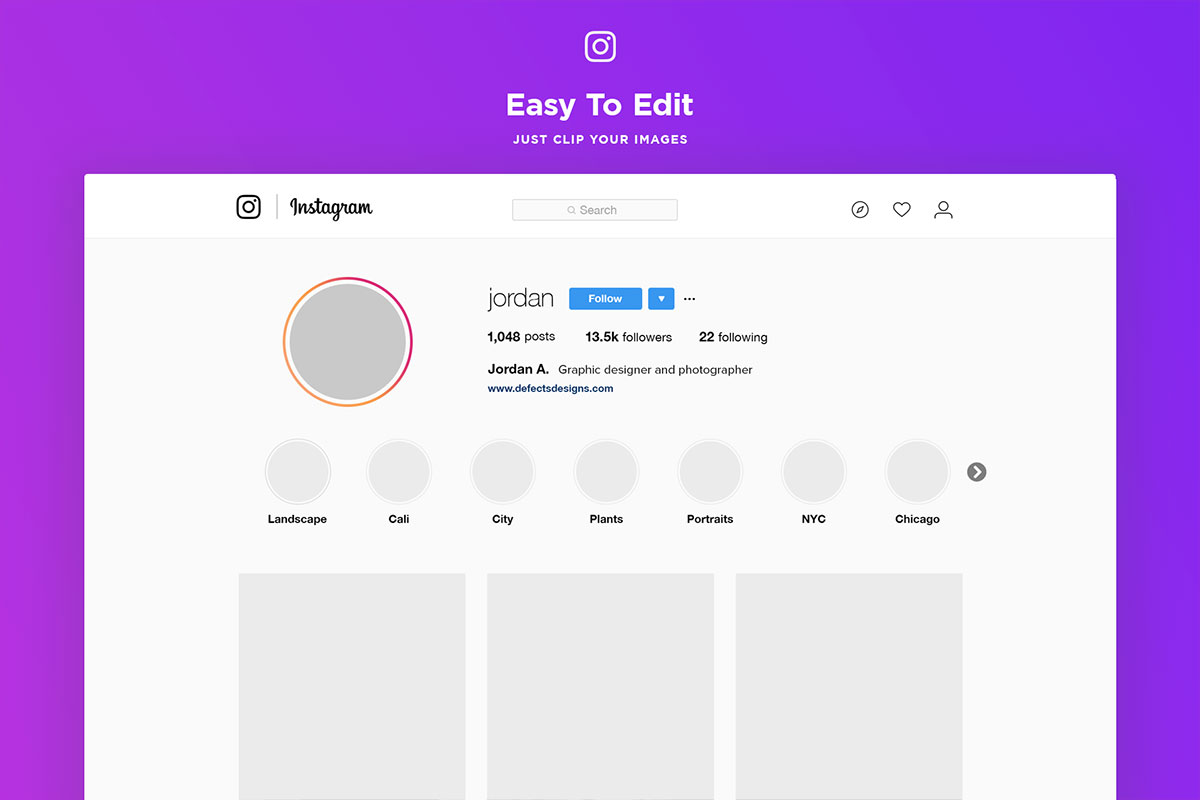 free-instagram-web-profile-template-creativetacos